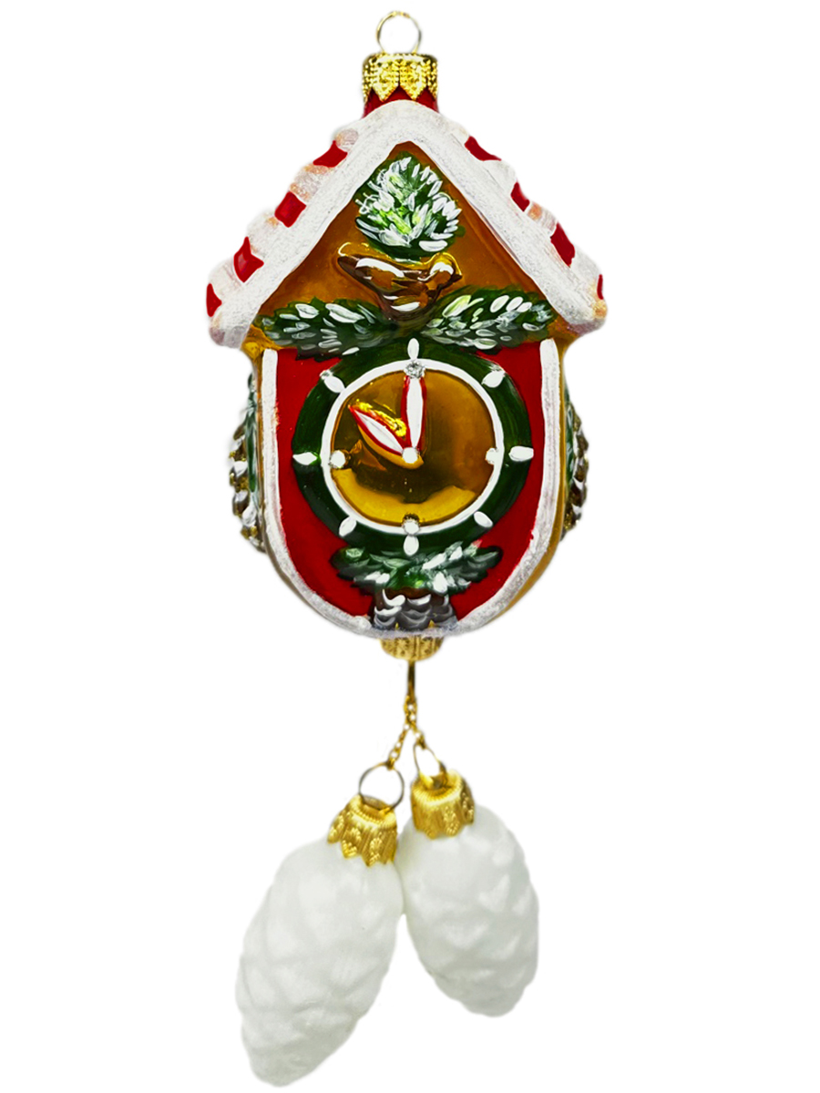 Елочное украшение Часики с кукушкой 161518404